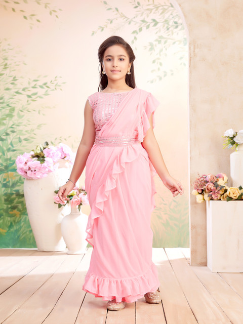 Tasrika Indi Girls Lehenga Choli Ethnic Wear Embellished Lehenga