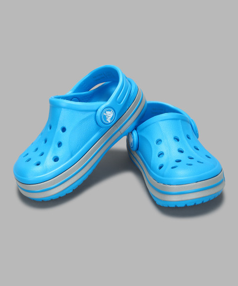 Kids Size 5c Crocs Crocs Blue Red Stripe Open Toe Shoes Sandals