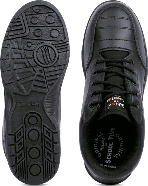 action Boys Girls Lace School Shoes