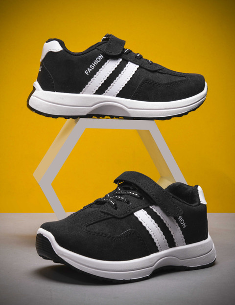 Crazyly Boys Girls Velcro Running Shoes