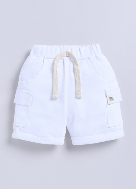 LITTLE NINJA Short For Boys Casual Solid Cotton Blend Price in