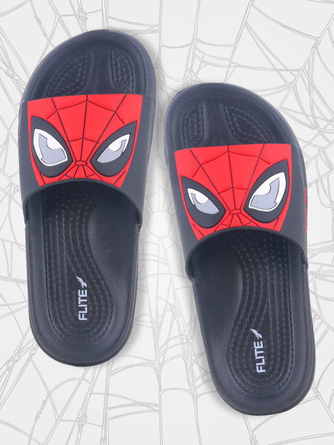 FLITE Spiderman Boys Slip On Slipper Flip Flop