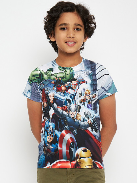 Marvel Avengers Boys Printed Polyester Regular T