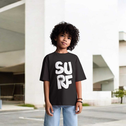 FASTCRY Boys Printed Pure Cotton Oversized T Shirt