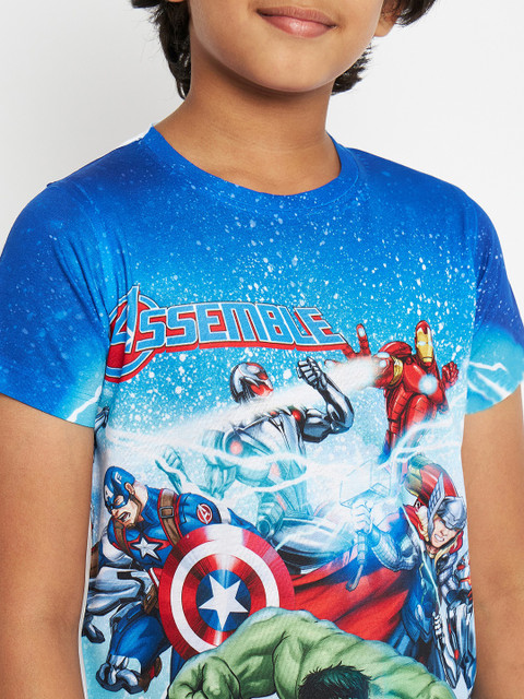 Marvel Avengers Boys Graphic Print Polycotton Regular T Shirt