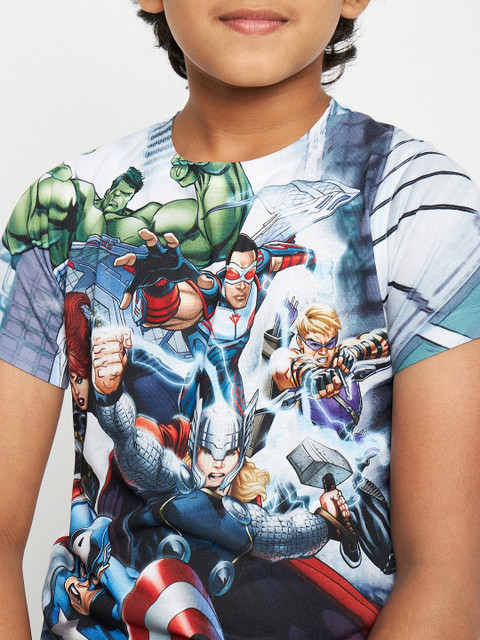 Marvel Avengers Boys Printed Polyester Regular T