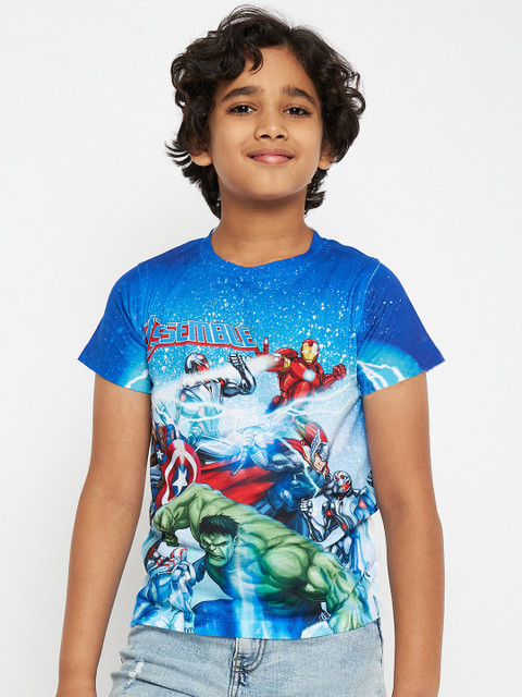 Marvel Avengers Boys Graphic Print Polycotton Regular T Shirt
