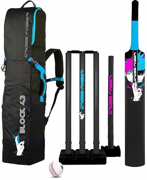 Jaspo Anime Cricket Kit – Full Size- Tennis cricket plastic kit