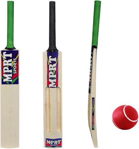 MPRT Advik Wooden 2 Scoop Cricket Kit Bat Size 2 For Age Group 4-5