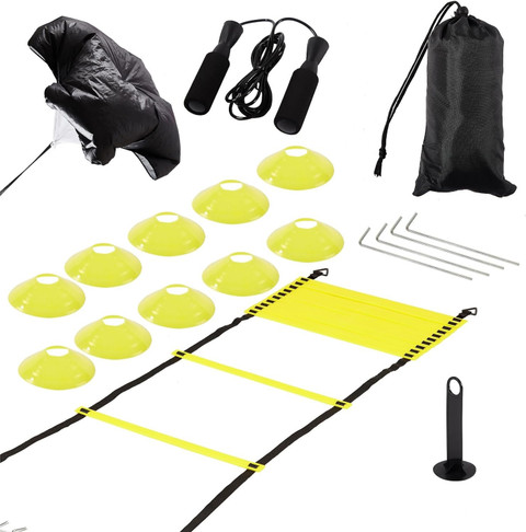 HACKERX Agility Training Set Soccer Training Equipment for Kids Agility  Ladder Speed Football Kit
