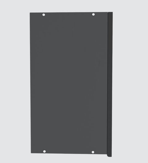 Shutter Handless SPECIALITY PANELS Black Prof 2 Door Fluted Glass handless Shutter Free ...