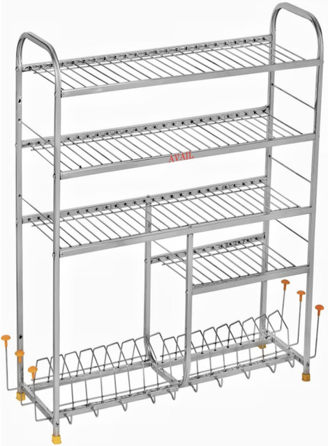 AVAIL Utensil Kitchen Rack Steel Shelves Dish 31 x 24 Inch