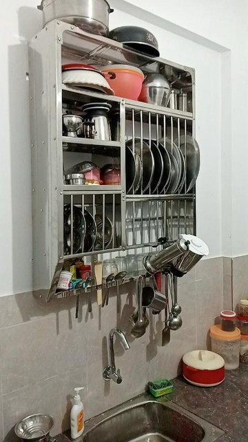 A-ONE Utensil Kitchen Rack Steel Utensil Kitchen Rack Steel Wall