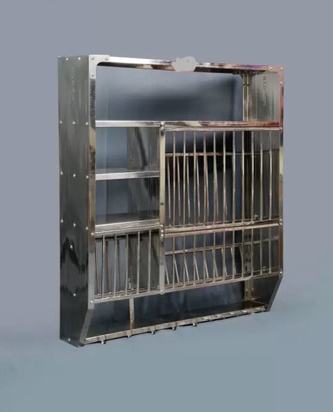 Govind Dish Drainer Kitchen Rack Wood Wall Mounted Dish Rack