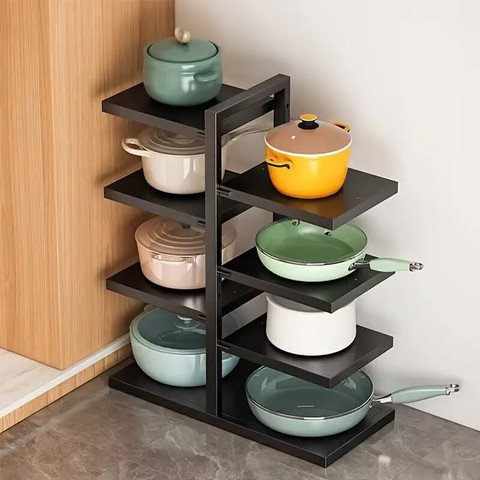 GEO FASHION Chakla/Belan Kitchen Rack Iron Tier Heavy duty Pot