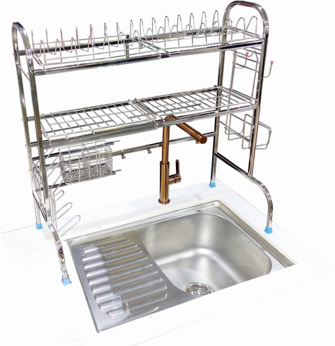 Amol Utensil Kitchen Rack Steel Premium Stainless Steel Sink