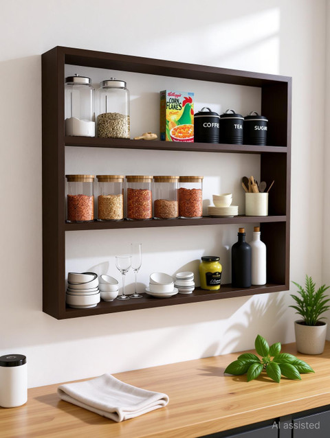 Kitchen Wooden Spice Drawers Beauty Panda Wood Spice Rack Organizer Seasoning Organizer For Cabinet Tier Spice Shelf Teak Wooden Stackable Free Standing Space Saving Spice
