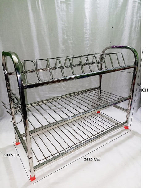 11 Utensil Kitchen Rack Steel kitchen Rack Stainless Steel