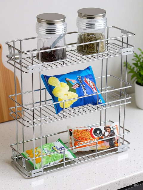 pull out spice holder for kitchen