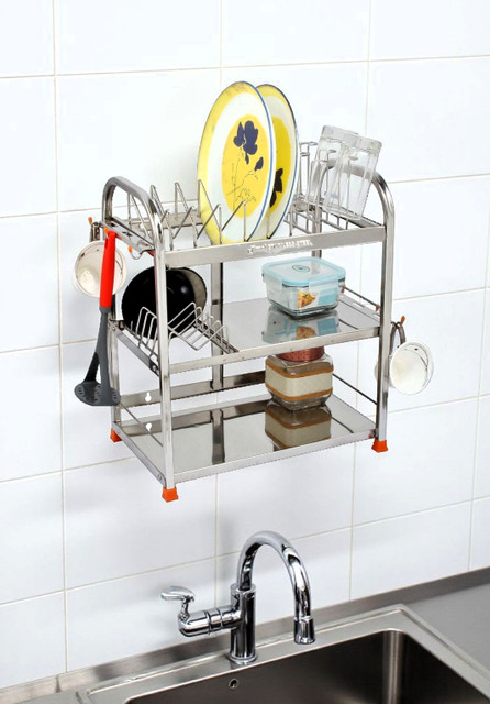 Amol Utensil Kitchen Rack Steel Premium Stainless Steel Dish Plate