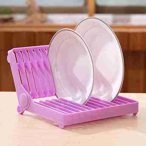 The Vogue Nation Dish Drainer Kitchen Rack Plastic Folding Dish