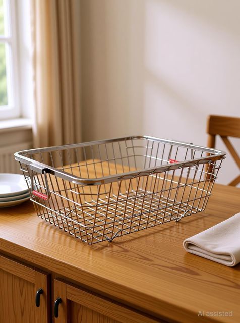 basket steel drainer for kitchen