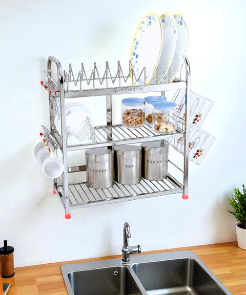 Amol Utensil Kitchen Rack Steel Premium Stainless Steel Utensils