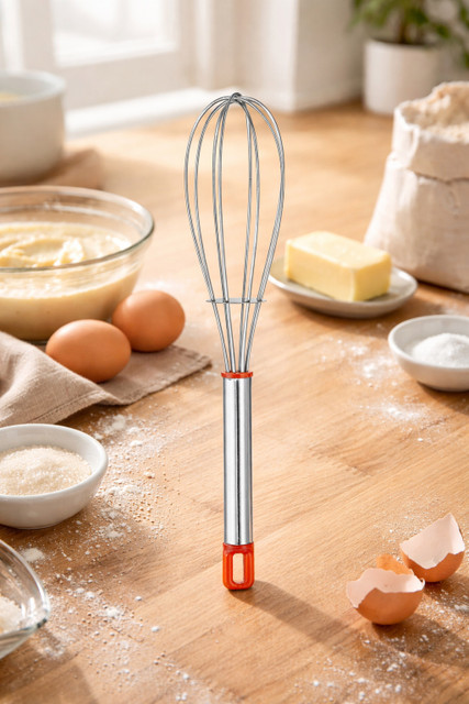 OMORTEX Masher Whisk Spatula & Brush (Pack Of 5) Kitchen Tool Set