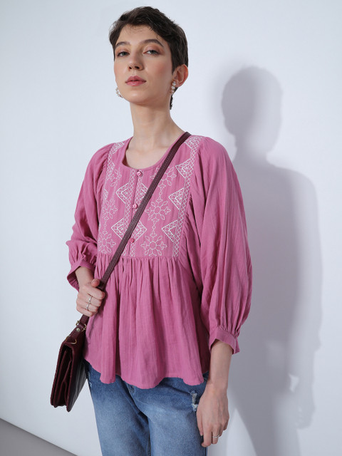 LIMEROAD Women Floral Print A-line Kurta Buy LIMEROAD Women