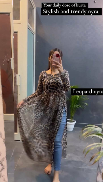 Ganesh Enterprise Women Animal Print Anarkali Kurta Buy Ganesh