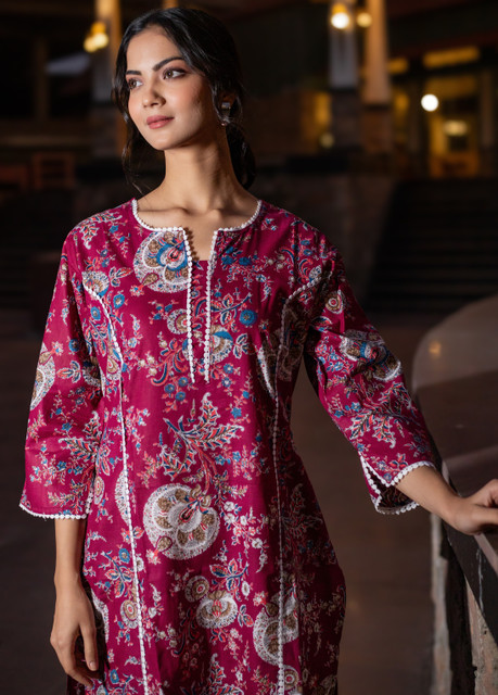 Tabeedah Women Self Design Pakistani Kurta