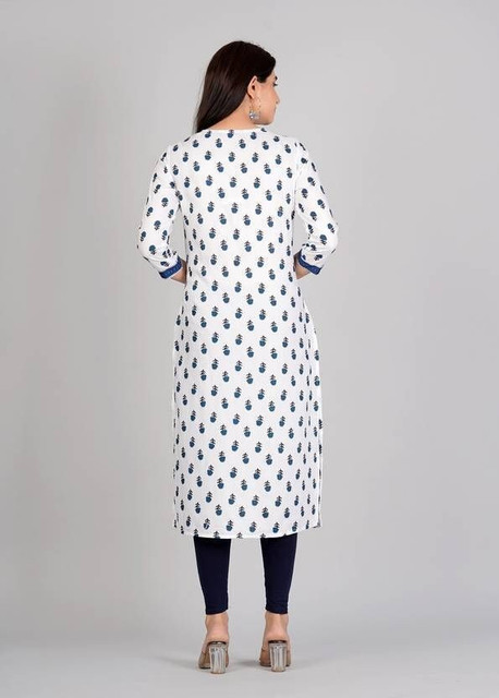 Gokhru Fashion Women Floral Print Straight Kurta