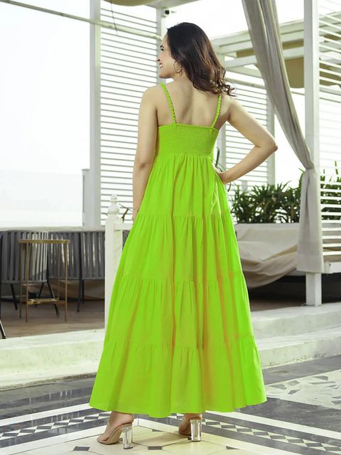 slim fit dress slacks Lime Green Floral Embroidered Mini Fit and Flare Dress – Frionkandy main image 0