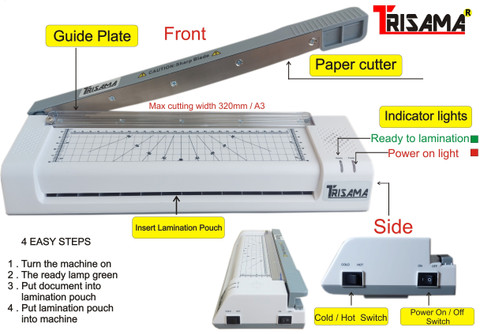 TRISAMA A3  A4 size LAmination Machine Multifunction ( Laminator