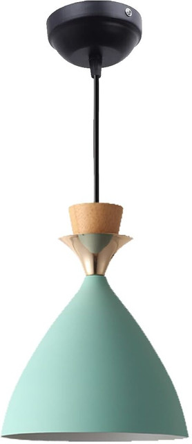 AYOULIGHTS Hanging Bell Shade Light, Aqua Blue, Hanging Lights (Pendant  Lights) Lamp Shade