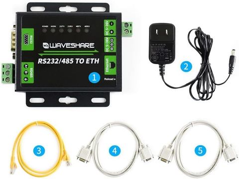 VOOCME Waveshare RS485 to Ethernet Converter Industrial RS232/RS485 to ...