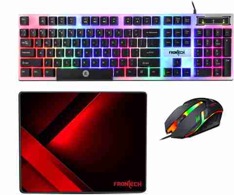Frontech Neo Ranger 3-in-1 Gaming Combo âRGB LED Keyboard, 1200 DPI Mouse & Mouse Pad Combo Set (Multicolor) - Image 5