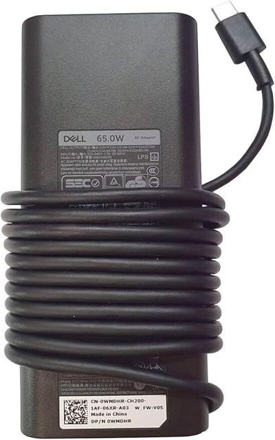 DELL Original Laptop Charger type C 65 W Adapter