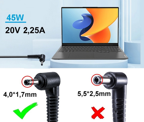 Per Lenovo Ideapad S145-15AST 81N3 Caricabatterie Adattatore AC 45W 2 - Foto 9