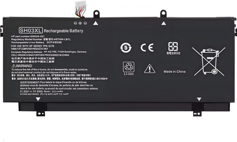 【NM】 SOLUTIONS-365 Compatible SH03XL CN03XL battery for HP Spectre X360