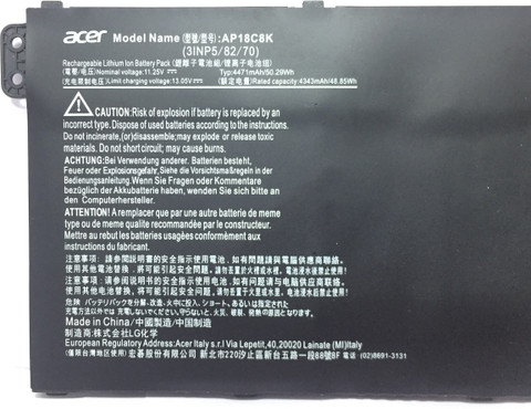 akページ Acer AP18C8K LAPTOP BATTERY FOR Aspire 5 A514-52 A514-52G A514-52K