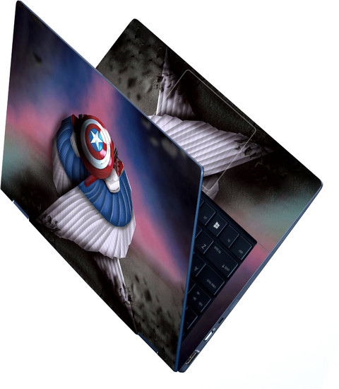 STICKER PRO Full Body Laptop Skin For inch Laptop Captain