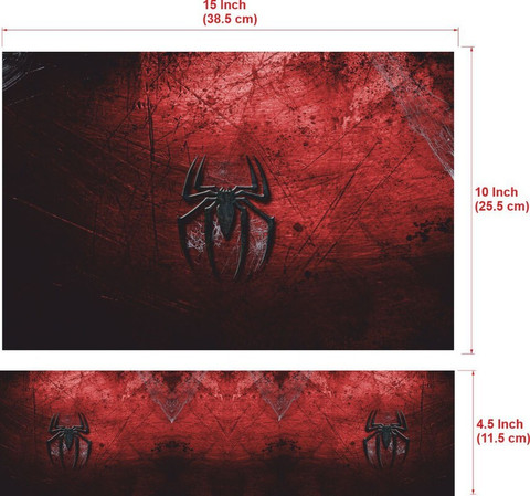 KALARKARI Laptop Skin Red Spider Premium Matte vinyl HD printed Easy to ...