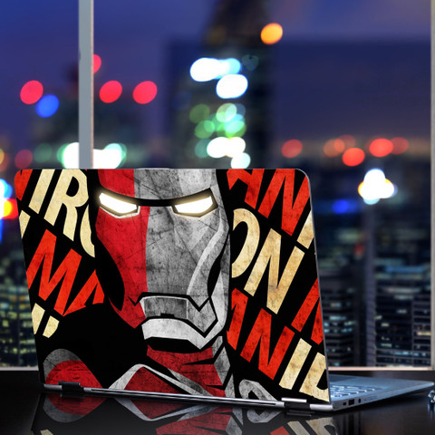 DecorWear All Laptop Skin Marvel Comics Avengers Iron Man Laptop Skins  Vinyl Stickers Reusable Laptop Skin Compatible for 16 inch