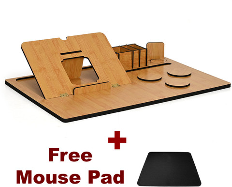 GIFT KYA DE Lap Desks All-in-1 Table Top for Laptop With Mouse Pad