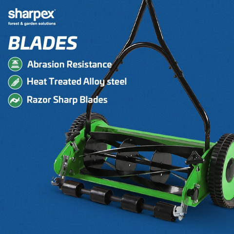 Sharpex Grass Catcher Classic Reel Lawn Mower 16''Reel, 5-Position