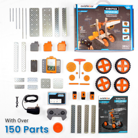 Avishkaar Robotics Advanced Kit, 10+ Years,150+ Models, Robotics