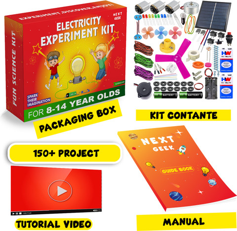 NEXT GEEK DIY Science Project Kit 150+ Experiment DC Motor Kit