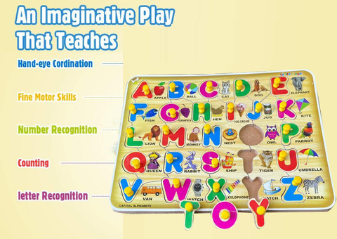 SHALAFI Creative Learning Toys Alphabets matching Puzzles Board Games  Reading Kids Books