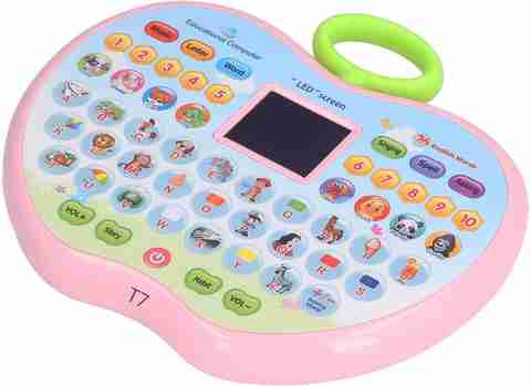 Just97 Kids Tablet Learning Pad toy Learn ABCD and 123 for